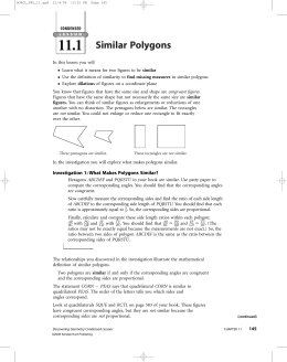 Similar Polygons