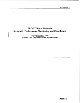 ERCOT Nodal Protocols Section 8: Performance