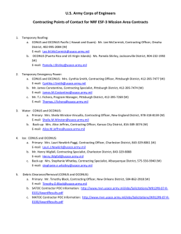 USACE POCs
