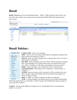 Bmail Bmail Sidebar: