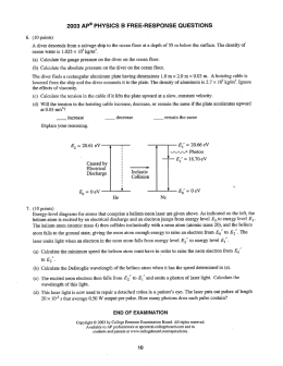 Practice AP Questions in Class