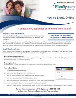How to Enroll Online