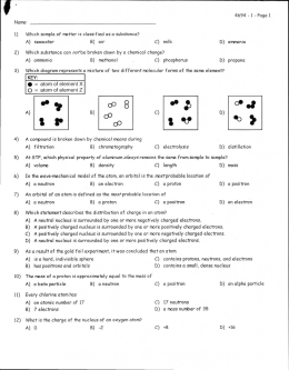 quarterly review_1 - Chemistry R: 4(AE) 5(A,C)