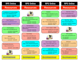 Resources Resources Resources RPS Online RPS Online RPS