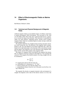 14 Effect of Electromagnetic Fields on Marine Organisms