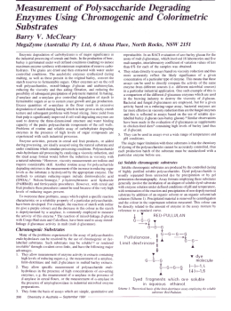 Measurement of Polysaccharide Degrading Enzymes Using
