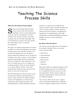 Teaching The Science Process Skills