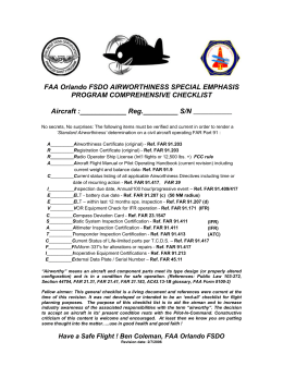 FAA Orlando FSDO Airworthiness Special Emphasis Program