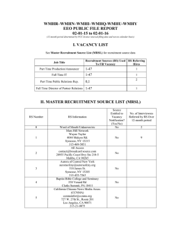 EEO Report - Mars Hill Network