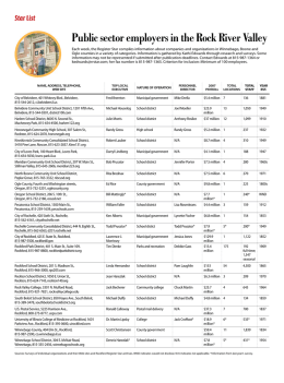 Public sector employers in the Rock River Valley - E