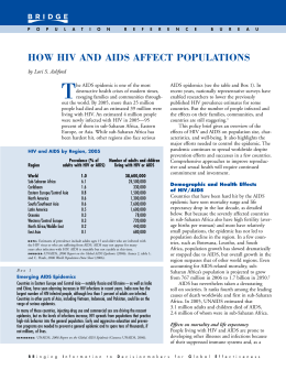 How HIV/AIDS Affects Population