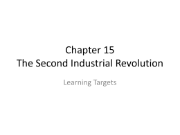 Chapter 15 The Second Industrial Revolution