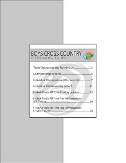 boys cross country - Florida High School Athletic Association