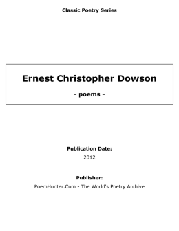 Ernest Christopher Dowson