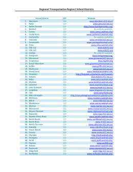 Regional Transportation Region I School Districts