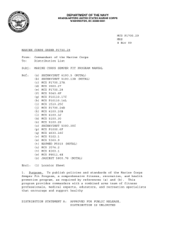 Marine Corps Order P1700.29 Semper Fit Program
