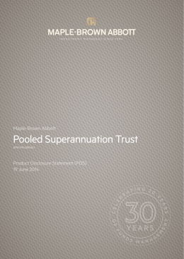 Pooled Superannuation Trust - Maple