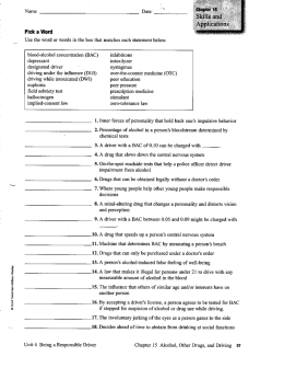 Chapter 15 Worksheets - Mad Area Driving School