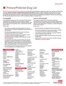 Primary/Preferred Drug List