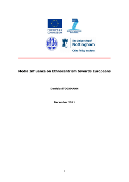 Media Influence on Ethnocentrism towards Europeans