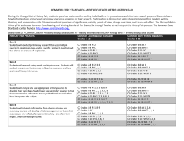 common core standards and the chicago metro history fair