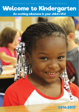 Welcome to Kindergarten - Virginia Beach City Public Schools