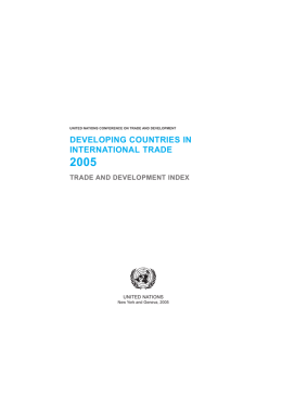 developing countries in international trade