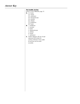 Answer Key - ClassZone