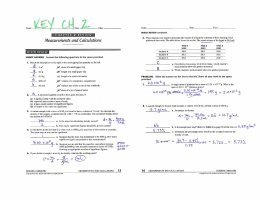 warren 2 REVIEW Measurements and Calculations