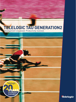 TELELOGIC TAU GENERATION2