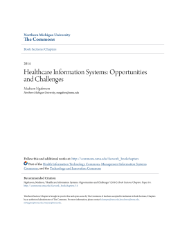 Healthcare Information Systems: Opportunities and
