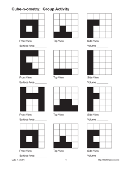 Cube-n-ometry: Group Activity