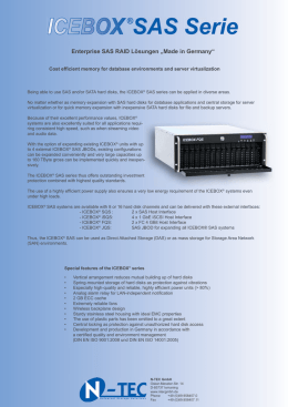 Enterprise SAS RAID Lösungen „Made in Germany“ - N-Tec
