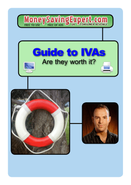 Guide To IVAs - Money Saving Expert