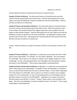 Prompt: Identify and discuss two democratic features of colonial