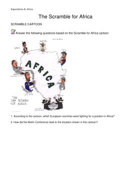 The Scramble for Africa - Ramos` World History Class