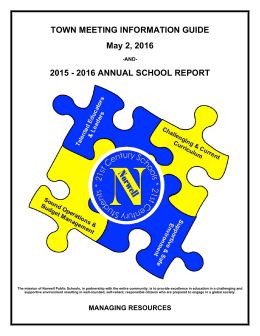 Annual Report - Norwell Public Schools