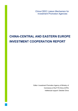 China-CEE Investment Cooperation Report