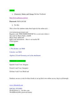 Access Codes Science Math FL and SS