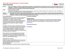 World Geography - Ohio Department of Education
