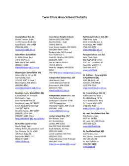 Twin Cities Area School Districts