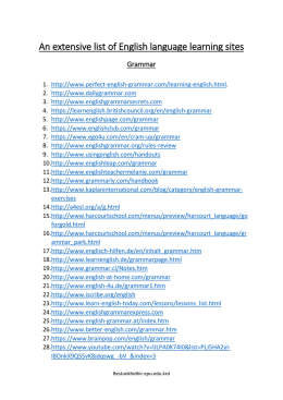 An extensive list of English language learning sites