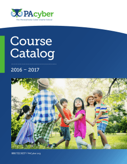 Course Catalog - The Pennsylvania Cyber Charter School