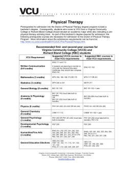 Physical Therapy - Transfer Center