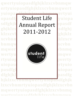 Student Life Annual Report 2011-2012 - UW