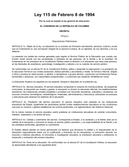 Ley 115 de 1994