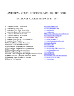 american youth horse council source book internet addresses