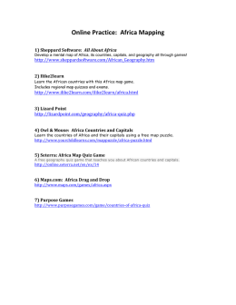 Online Practice: Africa Mapping