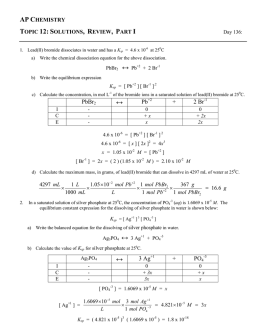 AP Chemistry: Topic 1: Chemical Foundations