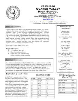 view - Quaker Valley School District